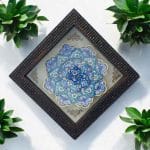 بشقاب میناکاری دیوارکوب 16 سانتی|کد DK691 - تصویر 2