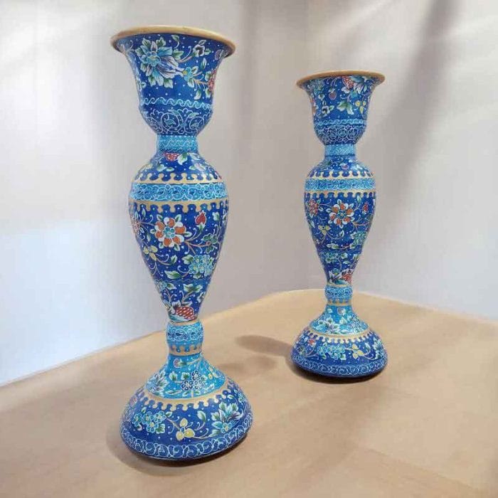 شمعدان میناکاری کد ST724 (پک 2 عددی) - تصویر 3