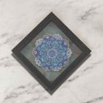 بشقاب میناکاری با قاب pvc