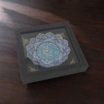 بشقاب میناکاری 20 سانتی با قاب PVC|کد DK775 - تصویر 2