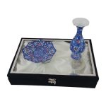 گلدان و بشقاب میناکاری کد GD807 - تصویر 4