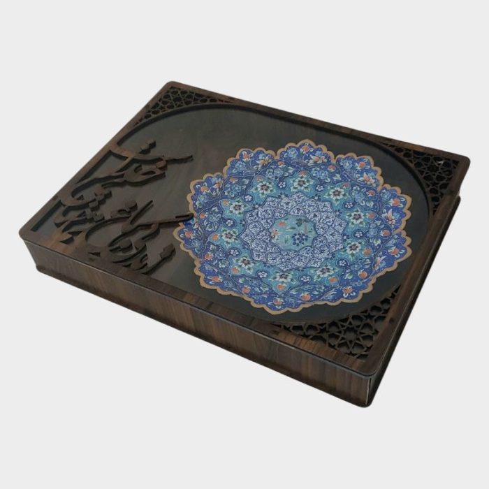 بشقاب میناکاری دیوارکوب 20 سانتی کد DK812 - تصویر 2