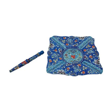 زیر سیگاری و چوب سیگار میناکاری