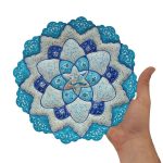 بشقاب میناکاری دیوارکوب 25 سانتی کد DK926 - تصویر 2