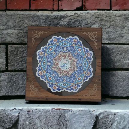 بشقاب میناکاری 16 سانتی