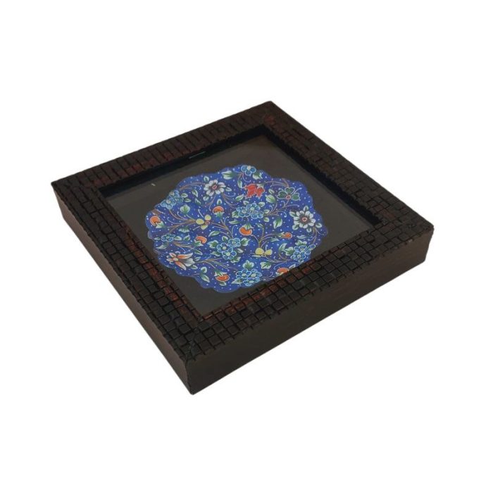 بشقاب میناکاری دیوارکوب 10 سانتی|کد 1DK15 - تصویر 2