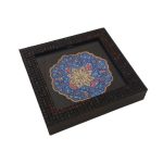 بشقاب میناکاری دیوارکوب 10 سانتی|کد 1DK19 - تصویر 2