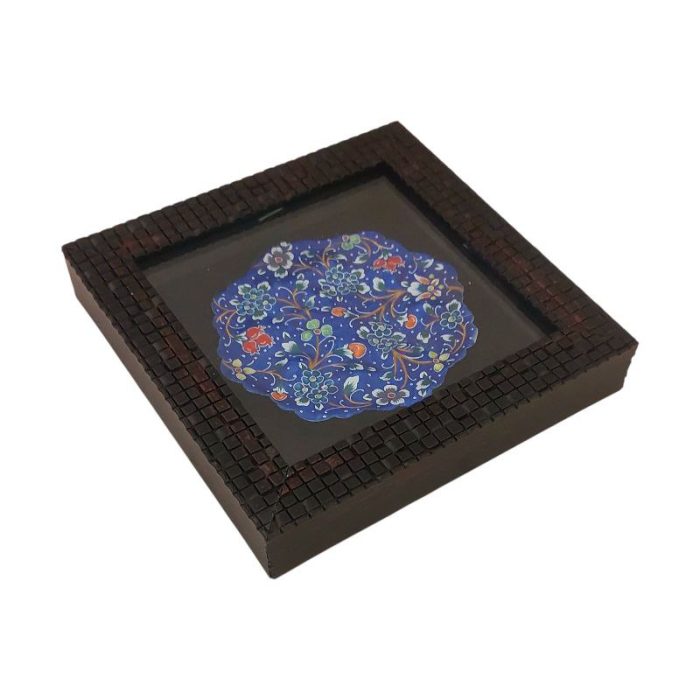 بشقاب میناکاری دیوارکوب 10 سانتی|کد 1DK23 - تصویر 2