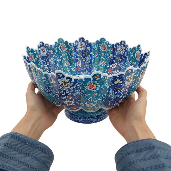 کاسه و بشقاب میناکاری کد 1ZP32 - تصویر 3