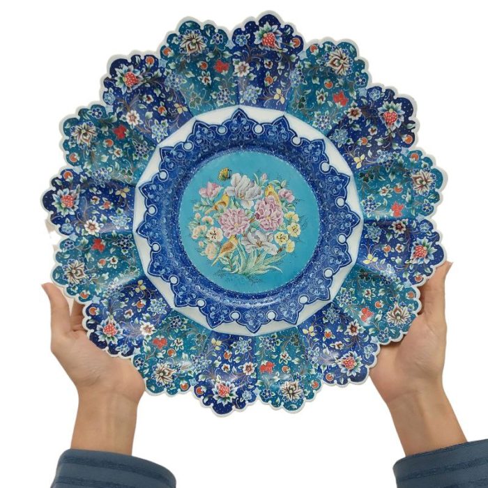 کاسه و بشقاب میناکاری کد 1ZP32 - تصویر 4