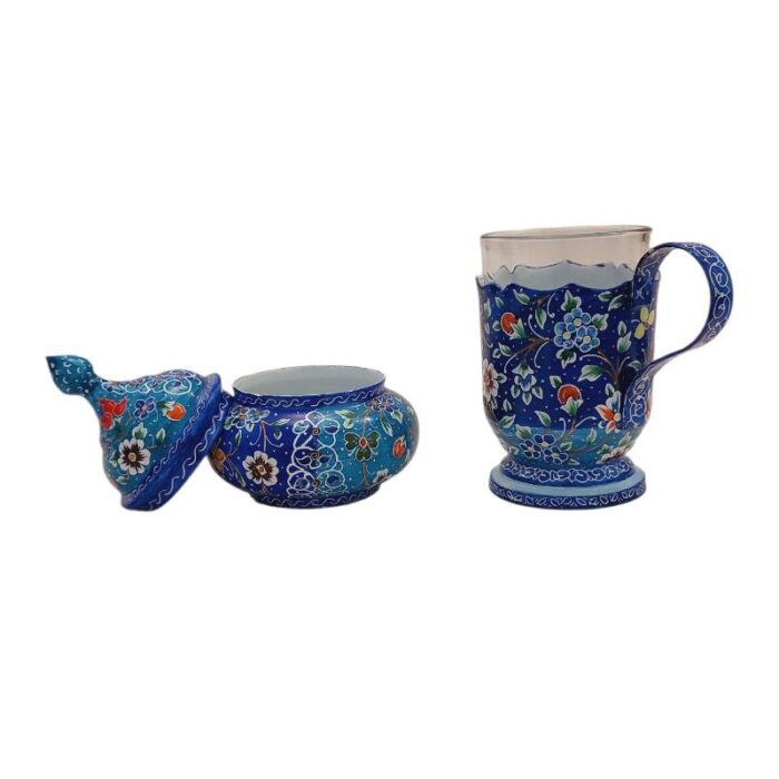 ست قهوه خوری میناکاری کد 1ZP49 - تصویر 2