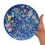 بشقاب میناکاری دیوارکوب 25 سانتی کد 1DK53 - تصویر 2