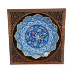 بشقاب میناکاری دیوارکوب 20 سانتی کد 1DK66 - تصویر 2