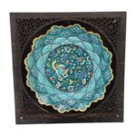 بشقاب میناکاری دیوارکوب 20 سانتی کد 1DK67 - تصویر 2