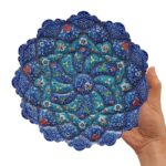 بشقاب میناکاری دیوارکوب 25 سانتی کد 1DK70 - تصویر 2