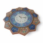 ِساعت میناکاری دیوارکوب همراه با قاب خاتم کاری کد 1DK85 - تصویر 3