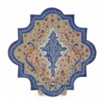 بشقاب میناکاری دیوارکوب 30 سانتی با قاب جیر کد 1DK88 - تصویر 4