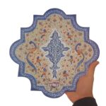 بشقاب میناکاری دیوارکوب 30 سانتی با قاب جیر کد 1DK88 - تصویر 5