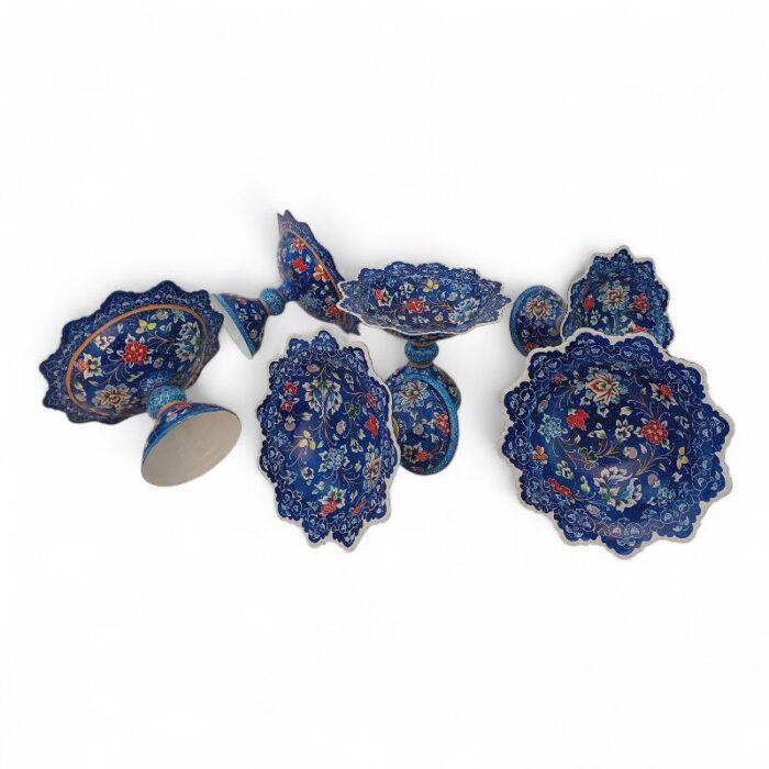 کاسه پایه دار میناکاری کد 1ZP89 - تصویر 3