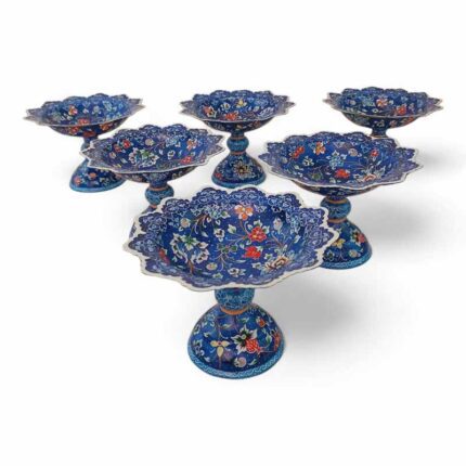 کاسه پایه دار میناکاری