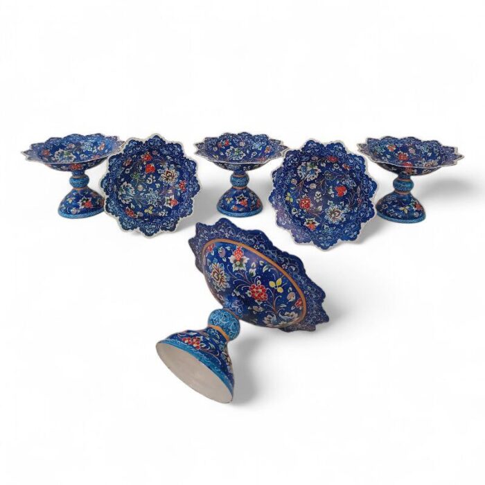 کاسه پایه دار میناکاری کد 1ZP89 - تصویر 5