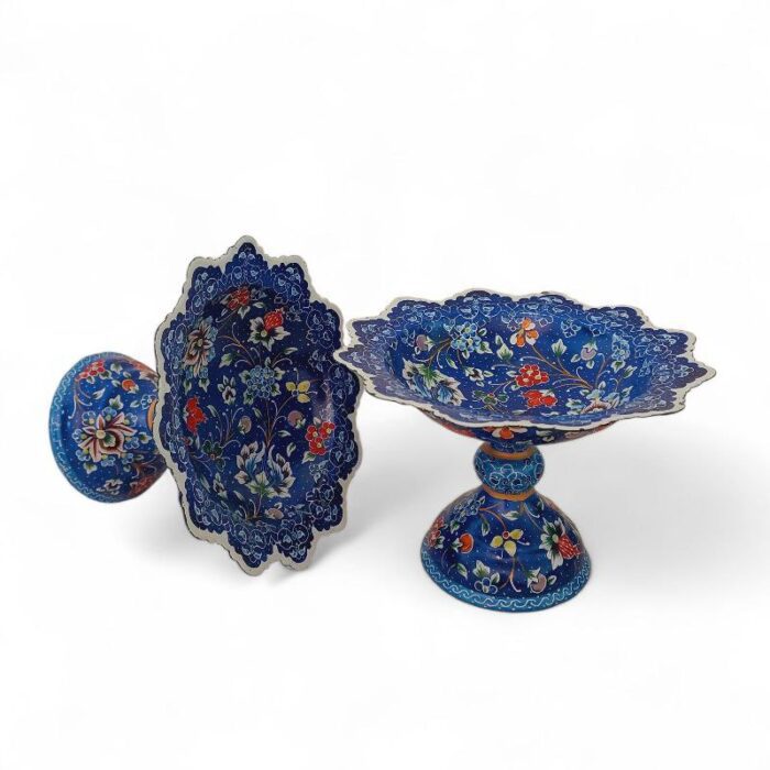 کاسه پایه دار میناکاری کد 1ZP89 - تصویر 2