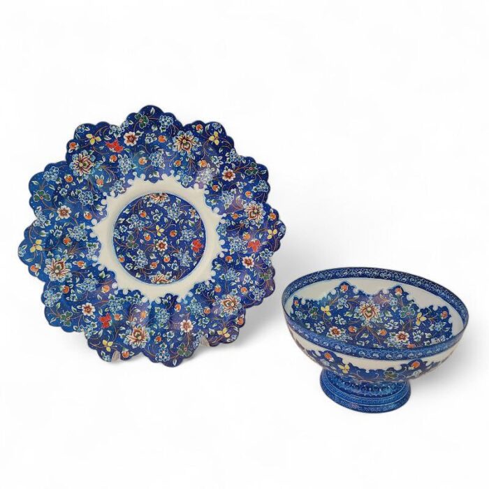 کاسه و بشقاب میناکاری کد 1ZP91 - تصویر 2