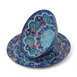 کاسه و بشقاب میناکاری کد 1ZP92 - تصویر 5