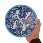 بشقاب میناکاری دیوارکوب 20 سانتی کد 1DK93 - تصویر 2