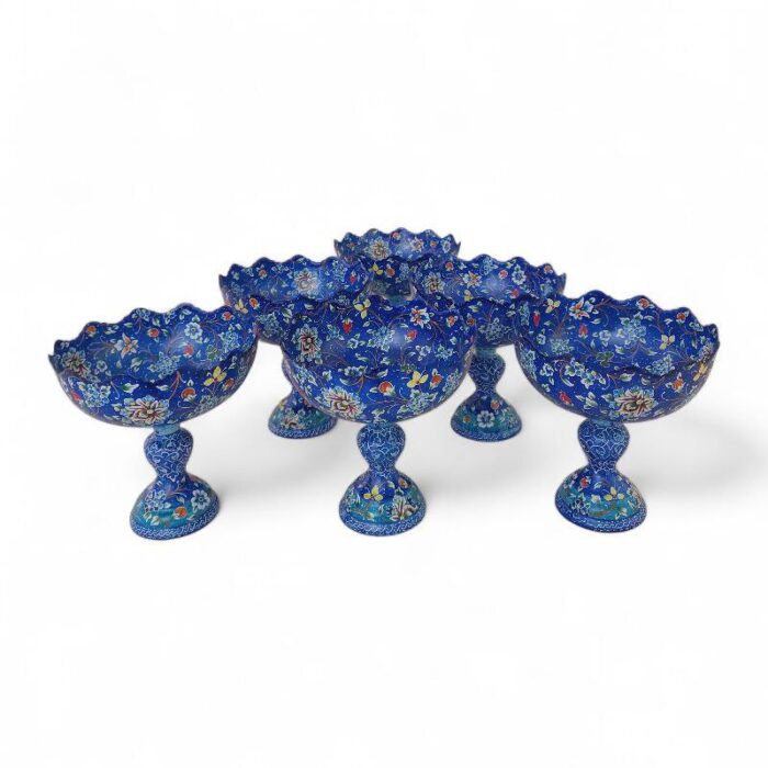 کاسه پایه دار میناکاری کد 1ZP96 - تصویر 2