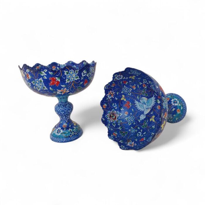 کاسه پایه دار میناکاری کد 1ZP96 - تصویر 5