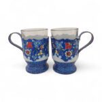 سرویس 7 پارچه 6 نفره چای خوری میناکاری کد 1ZP98 - تصویر 4