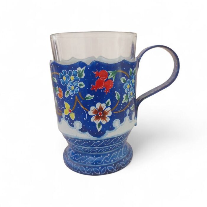 سرویس 7 پارچه 6 نفره چای خوری میناکاری کد 1ZP98 - تصویر 5