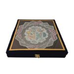 بشقاب میناکاری دیوارکوب 30 سانتی با قاب جیر کد 1DK97 - تصویر 4