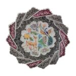 بشقاب میناکاری دیوارکوب 30 سانتی با قاب جیر کد 1DK97 - تصویر 5